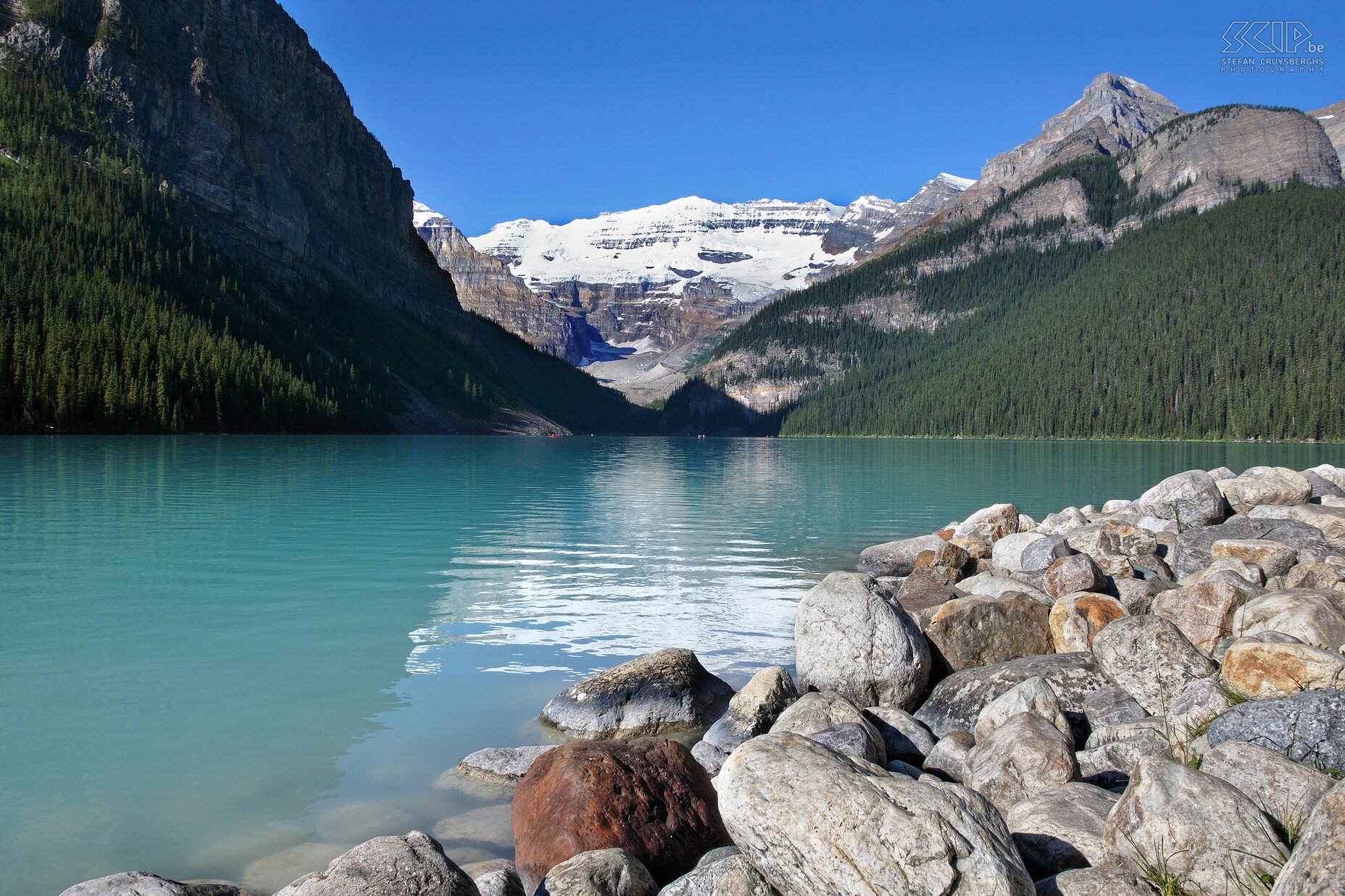 Banff NP - Lake Louise Het veel bezochte en wondermooie Lake Louise. Stefan Cruysberghs